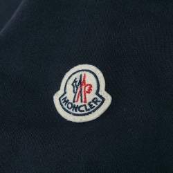 Moncler Navy Blue Cotton Zip-Up Hoodie M