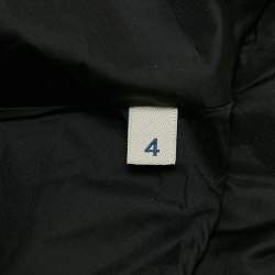 Moncler Black Real Fur Trim Nylon Hooded Down Jacket L