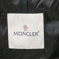 Moncler Black Nylon Aubin Quilted Shell Down Jacket M