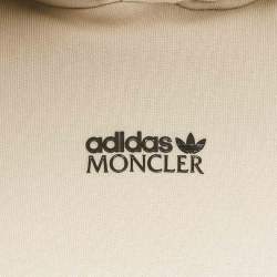 Moncler x Adidas Grey Cotton and Puffer Trim Hoodie S