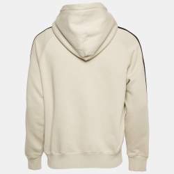 Moncler x Adidas Grey Cotton and Puffer Trim Hoodie S