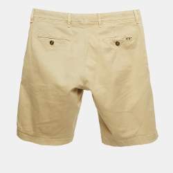 Moncler Beige Cotton Gabardine Bermuda Shorts S