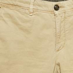 Moncler Beige Cotton Gabardine Bermuda Shorts S