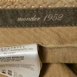 Moncler Beige Cotton Gabardine Bermuda Shorts S