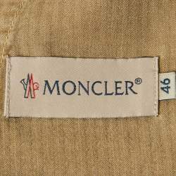 Moncler Beige Cotton Gabardine Bermuda Shorts S