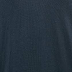 Moncler Blue Cotton Long Sleeve Sweater M