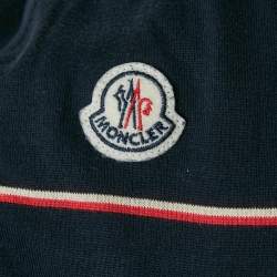 Moncler Blue Cotton Long Sleeve Sweater M