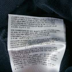Moncler Blue Cotton Long Sleeve Sweater M