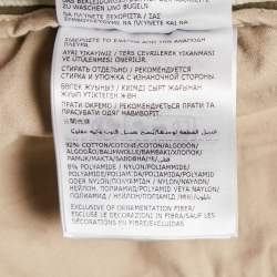 Pre Owned Moncler Olive Green Jersey Trousers L