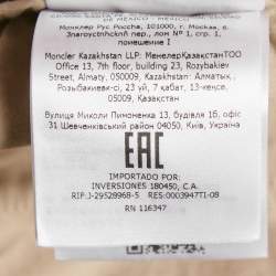 Pre Owned Moncler Olive Green Jersey Trousers L