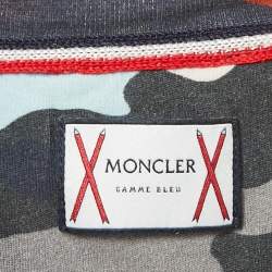 Moncler Multicolor Camouflage Print Jersey T-Shirt L