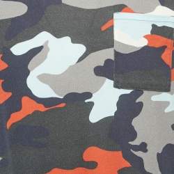 Moncler Multicolor Camouflage Print Jersey T-Shirt L