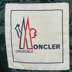 Pre Owned Moncler Blue Quilted Hooded Jacket S