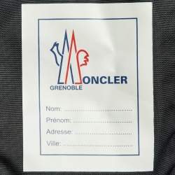 Pre Owned Moncler Blue Quilted Hooded Jacket S