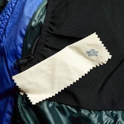 Pre Owned Moncler Blue Quilted Hooded Jacket S