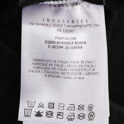 Pre Owned Moncler Palm Angels Black Jersey Logo Patch Jogger Pants S