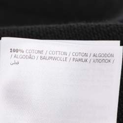 Pre Owned Moncler Palm Angels Black Jersey Logo Patch Jogger Pants S