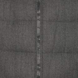 Pre Owned Moncler Grey Wool Puffer Jacket XXL