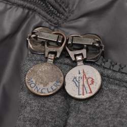 Pre Owned Moncler Grey Wool Puffer Jacket XXL