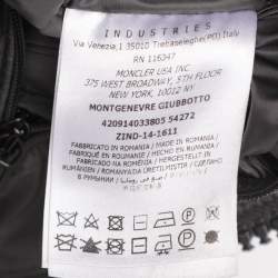 Pre Owned Moncler Grey Wool Puffer Jacket XXL