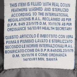 Pre Owned Moncler Grey Wool Puffer Jacket XXL