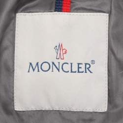 Pre Owned Moncler Grey Wool Puffer Jacket XXL