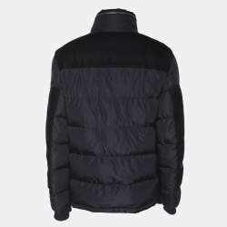 Pre Owned Moncler Navy Blue Nylon Puffer Jacket XXL