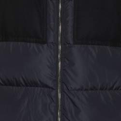 Pre Owned Moncler Navy Blue Nylon Puffer Jacket XXL