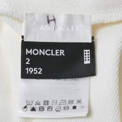 Pre Owned Moncler Genius 1952 X Awake NY White Printed Cotton Knit Sweatshirt L