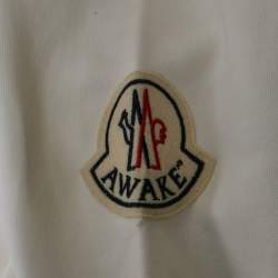 Pre Owned Moncler Genius 1952 X Awake NY White Printed Cotton Knit Sweatshirt L