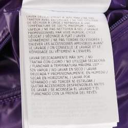 مملوكة مسبقًا سترة مونكلر بالتعاون مع بالم أنجل مربوطة من النايلون الأسود كبيرة الحجم مقاس صغير جدًا