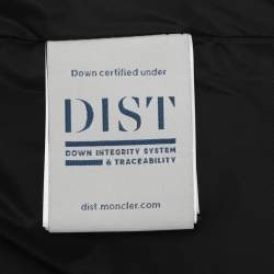 مملوكة مسبقًا جاكيت مونكلير مبطن بغطاء رأس نايلون أخضر/أسود مقاس متوسط