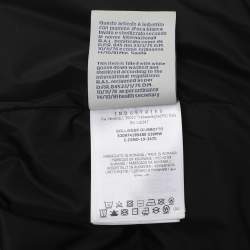 مملوكة مسبقًا جاكيت مونكلير مبطن بغطاء رأس نايلون أخضر/أسود مقاس متوسط