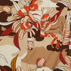 Pre Owned Moncler Multicolor Floral Print Cotton Shirt M