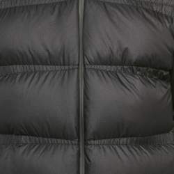 Pre Owned Moncler Black Nylon Puffer Down Masac Jacket L
