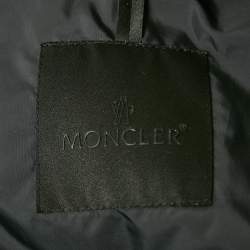 Pre Owned Moncler Black Nylon Puffer Down Masac Jacket L