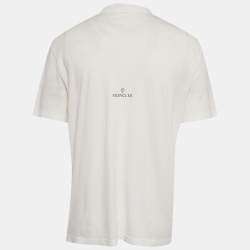 Pre Owned تي شيرت مونكلر أزرق جيرسي شعار بكسلي جيرسي كرو مقاس كبير (لارج)