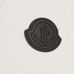 Pre Owned تي شيرت مونكلر أزرق جيرسي  شعار بكسلي جيرسي كرو مقاس كبير (لارج)