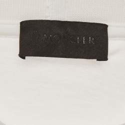 Pre Owned تي شيرت مونكلر أزرق جيرسي شعار بكسلي جيرسي كرو مقاس كبير (لارج)