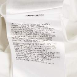 Pre Owned تي شيرت مونكلر أزرق جيرسي شعار بكسلي جيرسي كرو مقاس كبير (لارج)