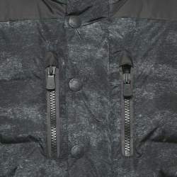مملوكة مسبقًا Moncler Grey Synthetic Grenoble Rodenberg Down Jacket XL
