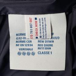 مملوكة مسبقًا جاكيت مبطن صناعي مونكلير أزرق كحلي مقاس كبير جداً جداً