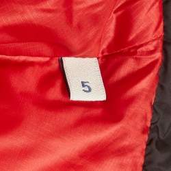 Pre Owned Moncler Red/Black Nylon Ophrys Gilet Puffer Vest XL