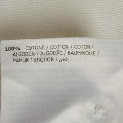 Pre Owned Moncler White Cotton Pique Short Sleeve Maglia Polo T-Shirt L