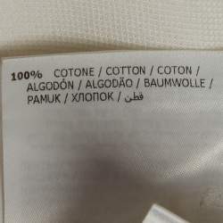 Pre Owned Moncler White Cotton Pique Short Sleeve Maglia Polo T-Shirt L