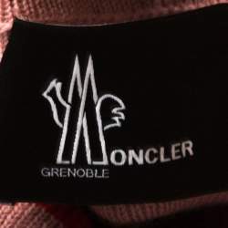 Moncler Grenoble Red Striped Wool Patch Detail Sweater L