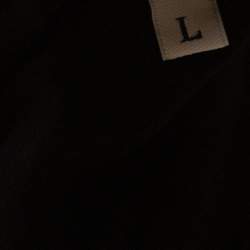 Pre Owned Moncler X Palm Angels Black Cotton Maglia Long Sleeve  T Shirt L