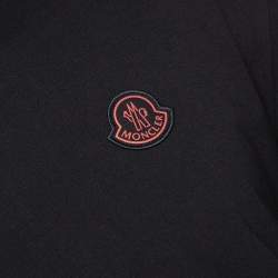 Pre Owned Moncler X Palm Angels Black Cotton Maglia Long Sleeve  T Shirt L