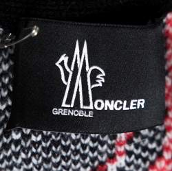 Pre Owned Moncler Grenoble Blue Logo Wool Cashmere Knit Jumper L