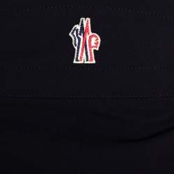 Pre Owned Moncler Navy Blue Synthetic Grenoble Trousers S